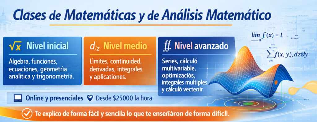 Clases de matematicas y Analisis Matematico